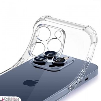 Silikoninis-Anti shock dėklas - permatomas 1.5 mm. (Apple Iphone 15 Pro Max)